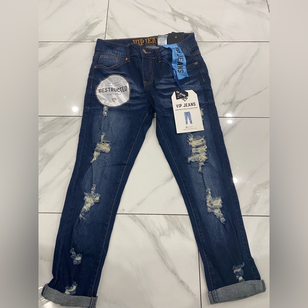 Vip jeans women size 5/6 style# MR4-8093DB